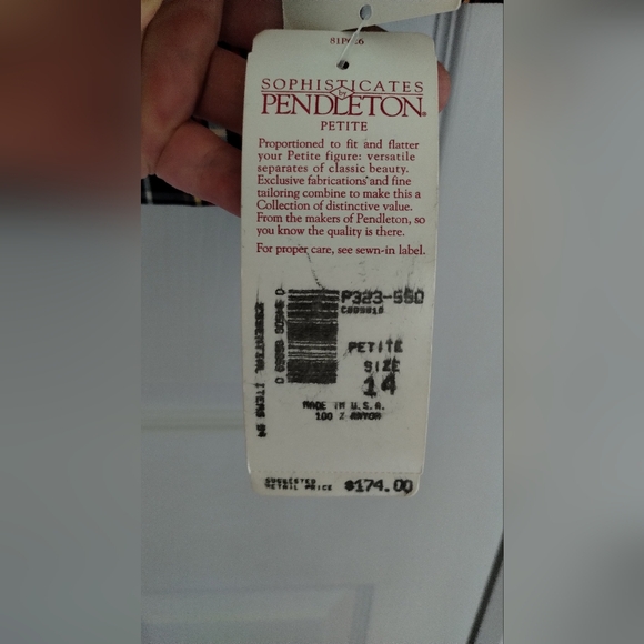 Vintage Pendleton Set Plaid Blazer and Short Set - Picture 13 of 16